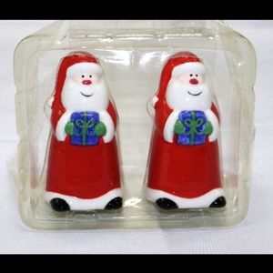 Vintage SAPOTA Santa Salt & Pepper Shakers Unique & Rare!